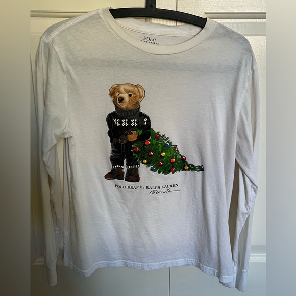 Ralph Lauren Christmas Bear Shirt - Picture 1 of 3